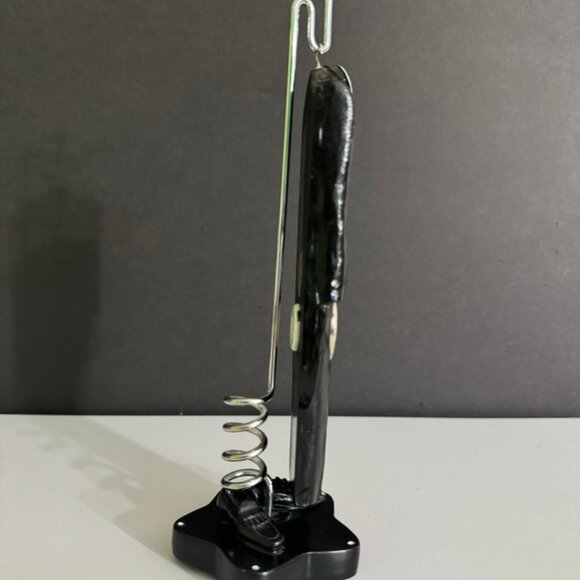 VTG Bonetto Man in Tux Hanging Clock & Stand w/ Shoes- Mantel,Desk, Shelf  EUC - Picture 8 of 9